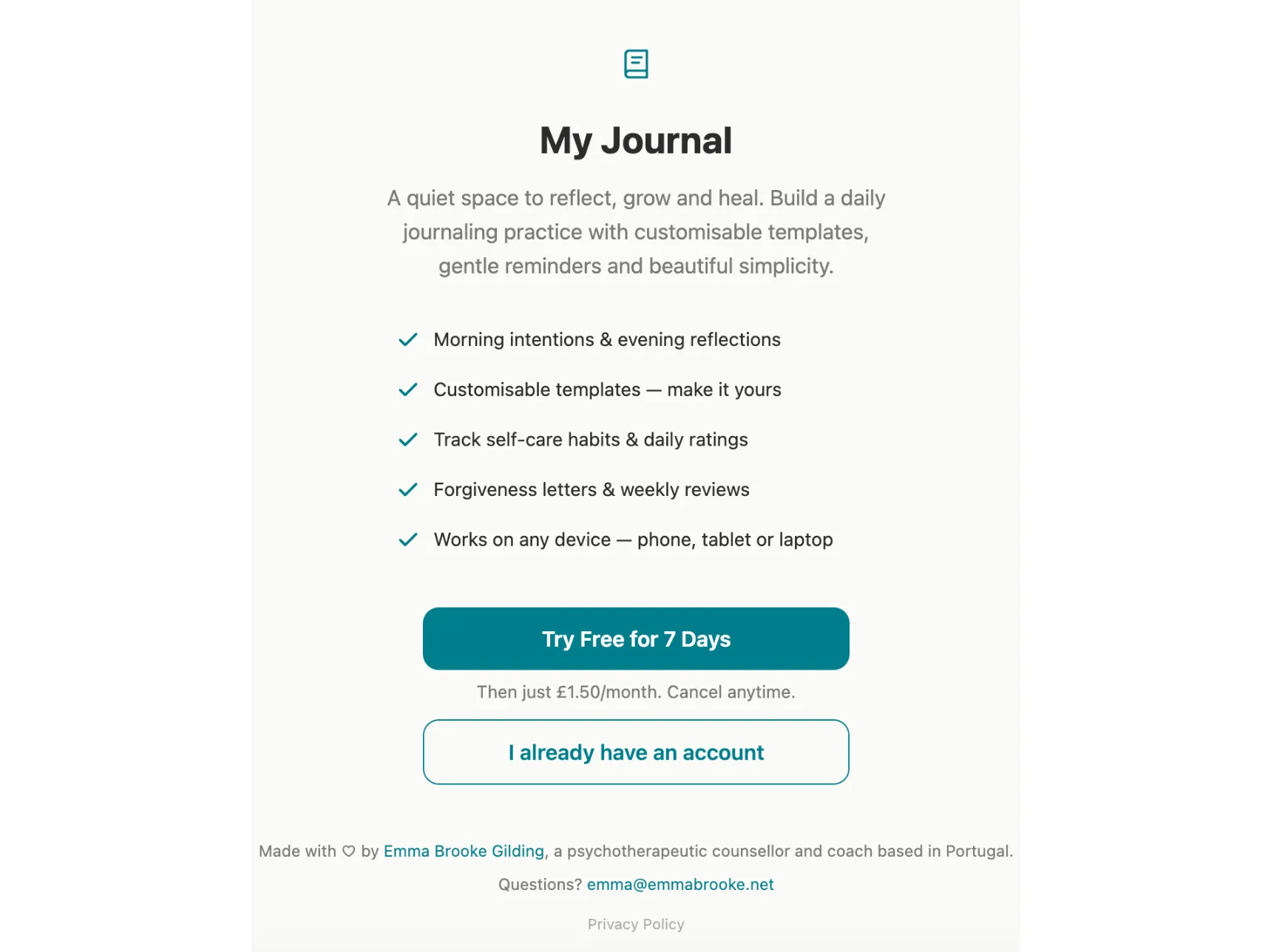 My Journal App